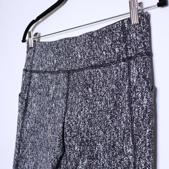 LULULEMON Inspire Crop II Legging Crystalline Multi Black Mesh Active Women's 8 - Picture 5 of 12